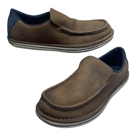 Merrell Bask Moc Brown Slip On Light Weight Comfort Shoes Men’s Size 9.5 - Picture 1 of 10